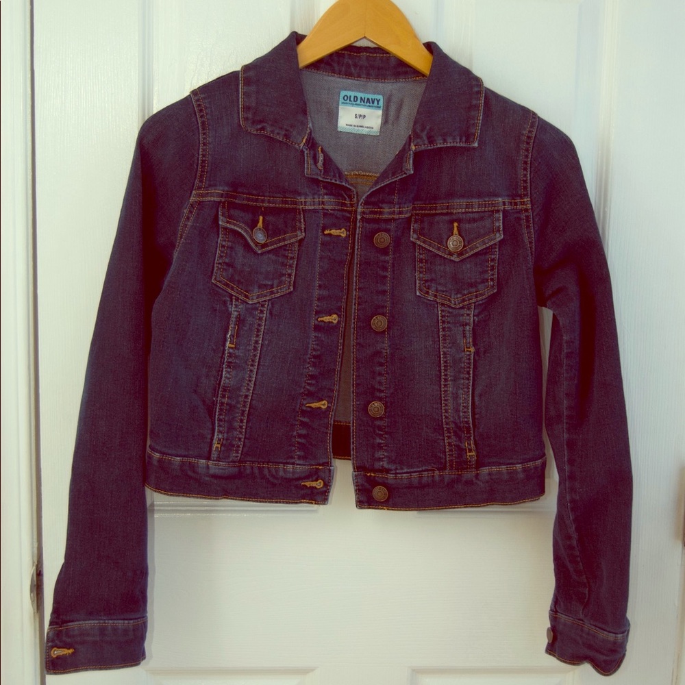 Old Navy dark denim jacket